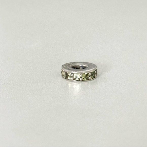 Pandora Olive Green CZ Crystal Eternity Spacer Bead Charm - Picture 7 of 7